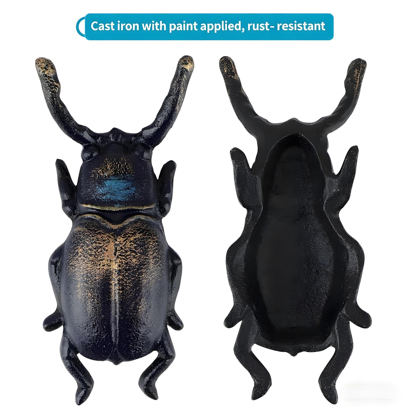 Cast Iron Boot Jack, Beetle Boot Puller, Shoe Remover for Work Boots, Rubber ...