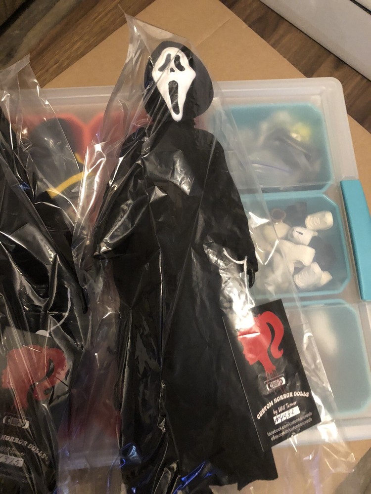 Ghostface CUSTOM HORROR DOLL Scream 12” Action Figure OOAK