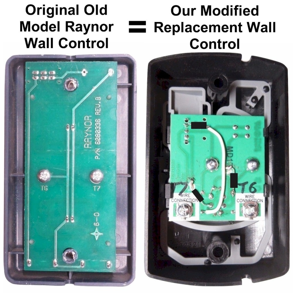 Raynor Old Model 6080336 Compatible Wall Control Custom Modified Linear HAE00001