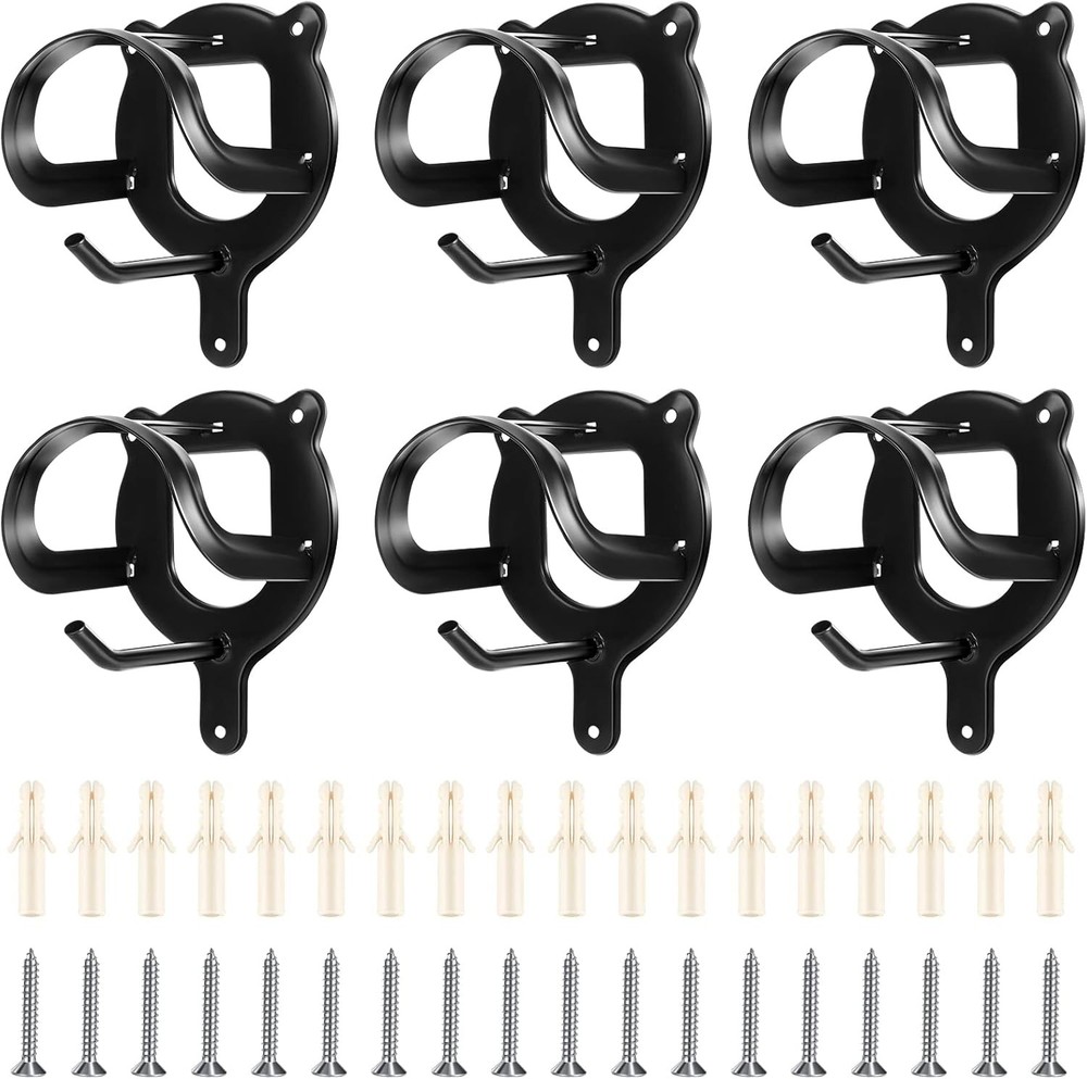6 Counts Horse Bridle Rack Bracket Hooks Tack Storage...