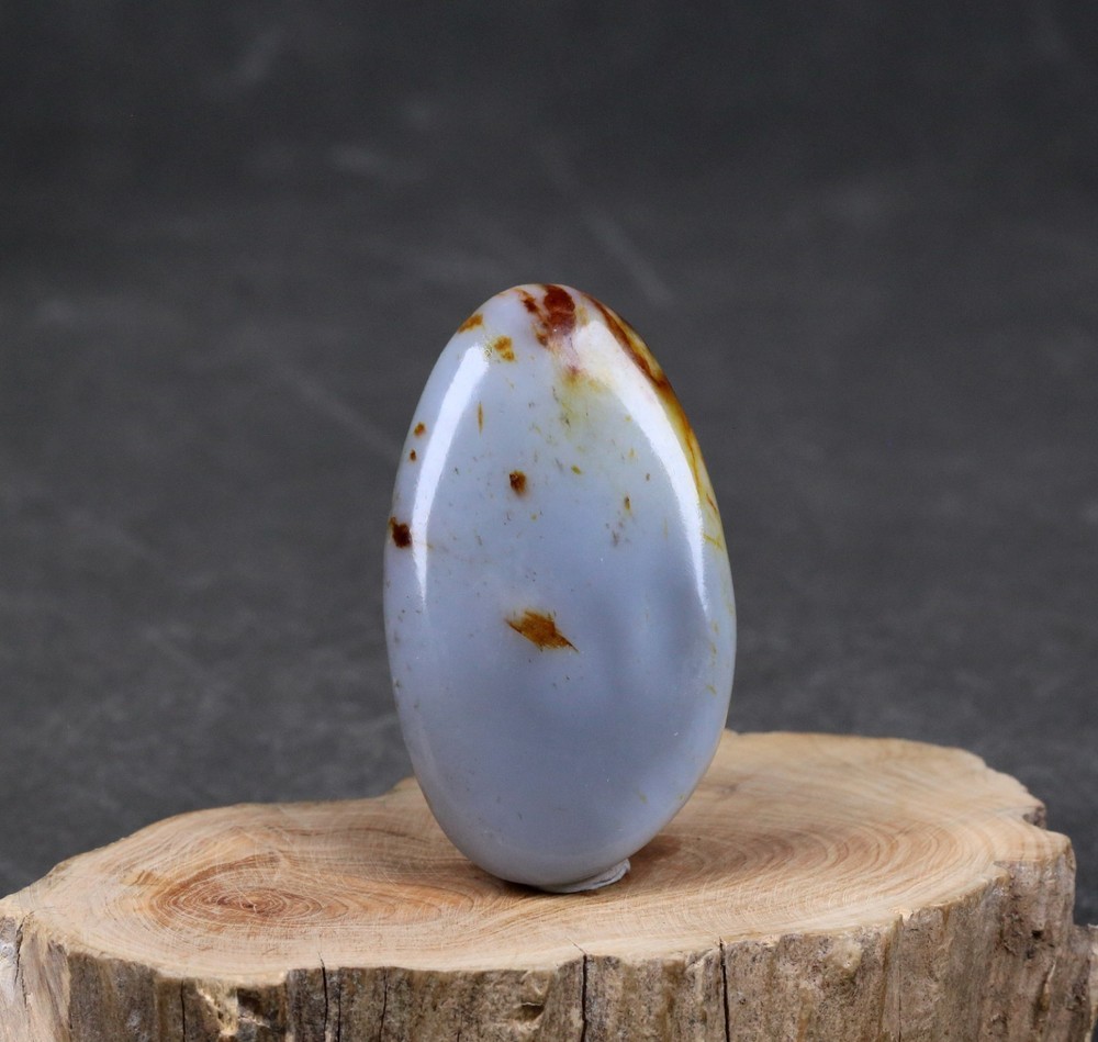 43G  100% Certified 100% Hetian jade Raw stone~和田玉青花籽料原石