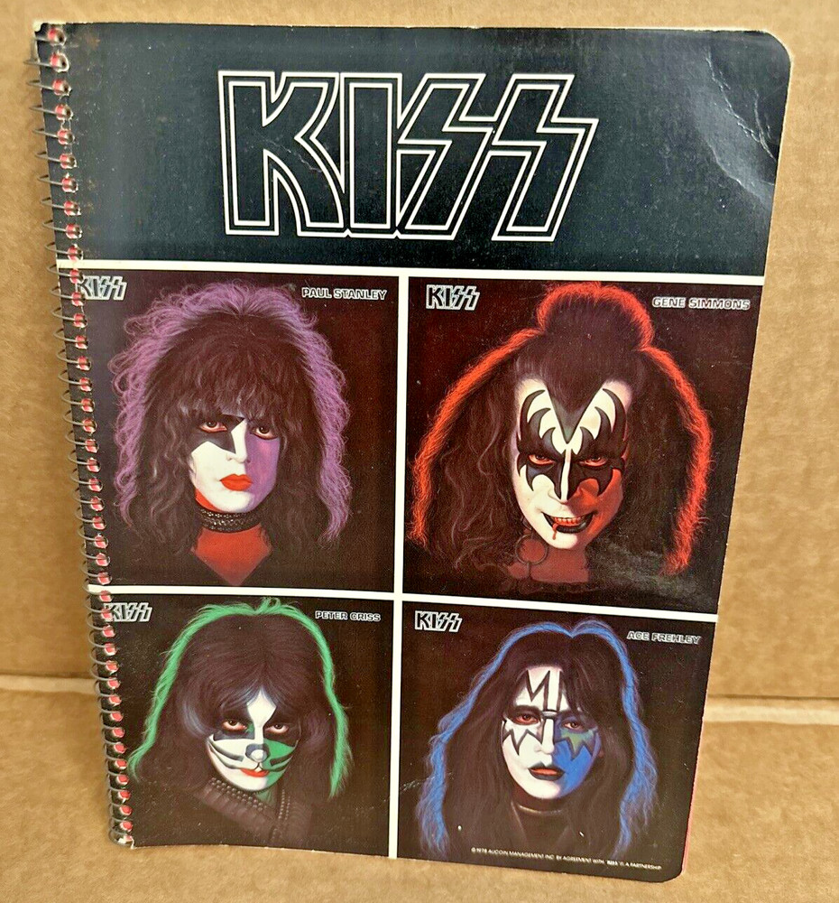 KISS - SOLO LP NOTEBOOK  AUCOIN 1978 COMPLETE WITH RED FORM FREE SHIPPING