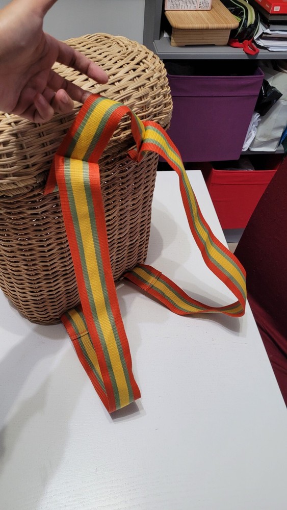 IKEA SOLBLEKT Wicker Backpack Limited Edition Rare 2020