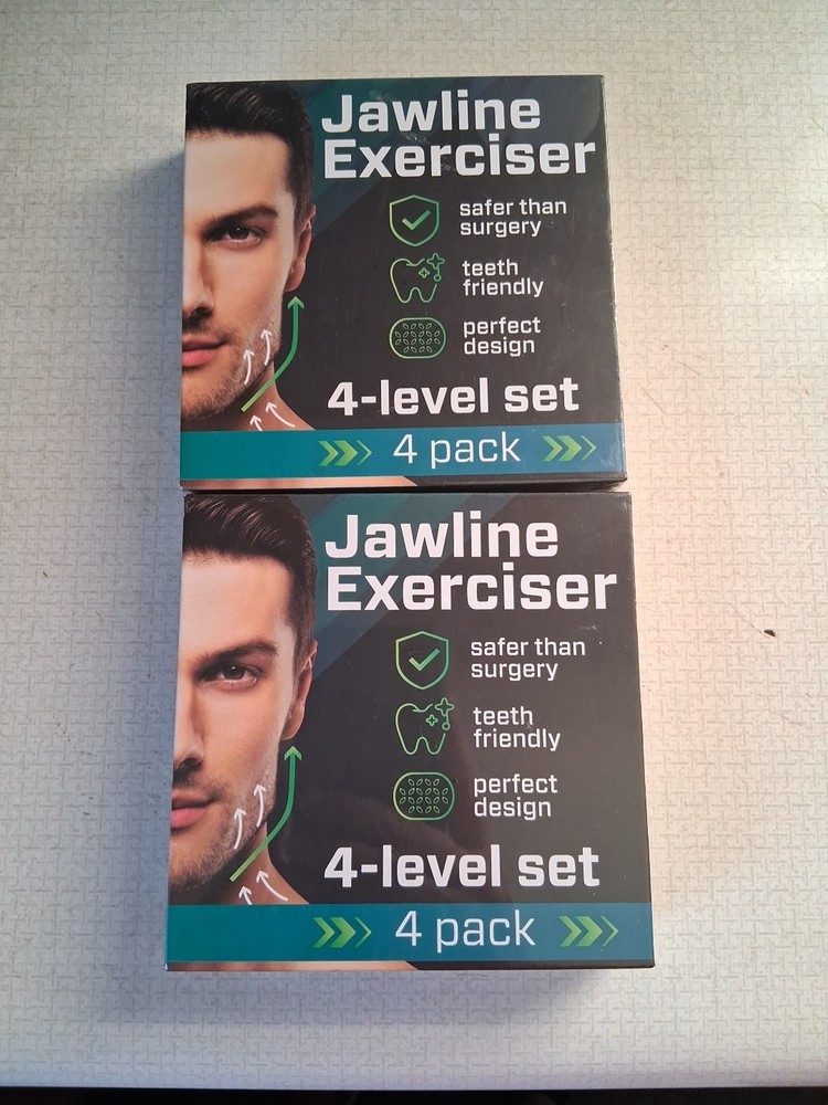 Jawline Exerciser 4-level Set Getting 2 Boxes  4 Pack X2