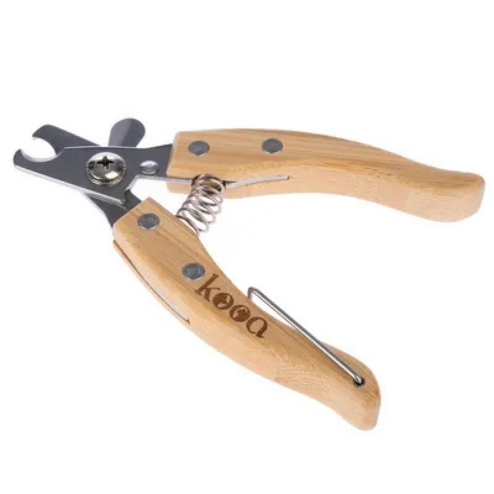 Kooa Bamboo Dog & Cat Nail Scissors, Large – Eco-Friendly Stainless Steel