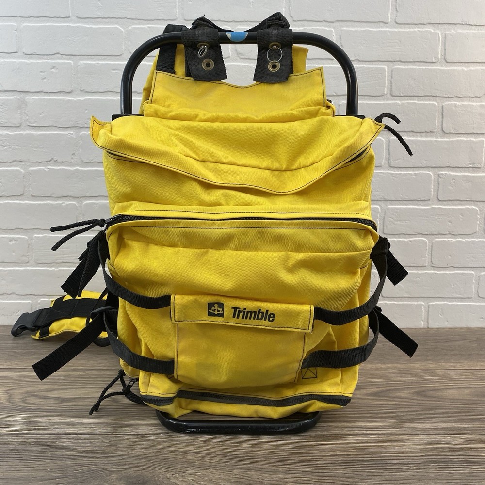 Trimble GPS Receiver Yellow Backpack Framepack Gear