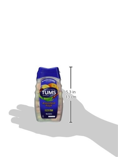 TUMS E-X 750 Tablets Assorted Fruit 96 Tablets Each