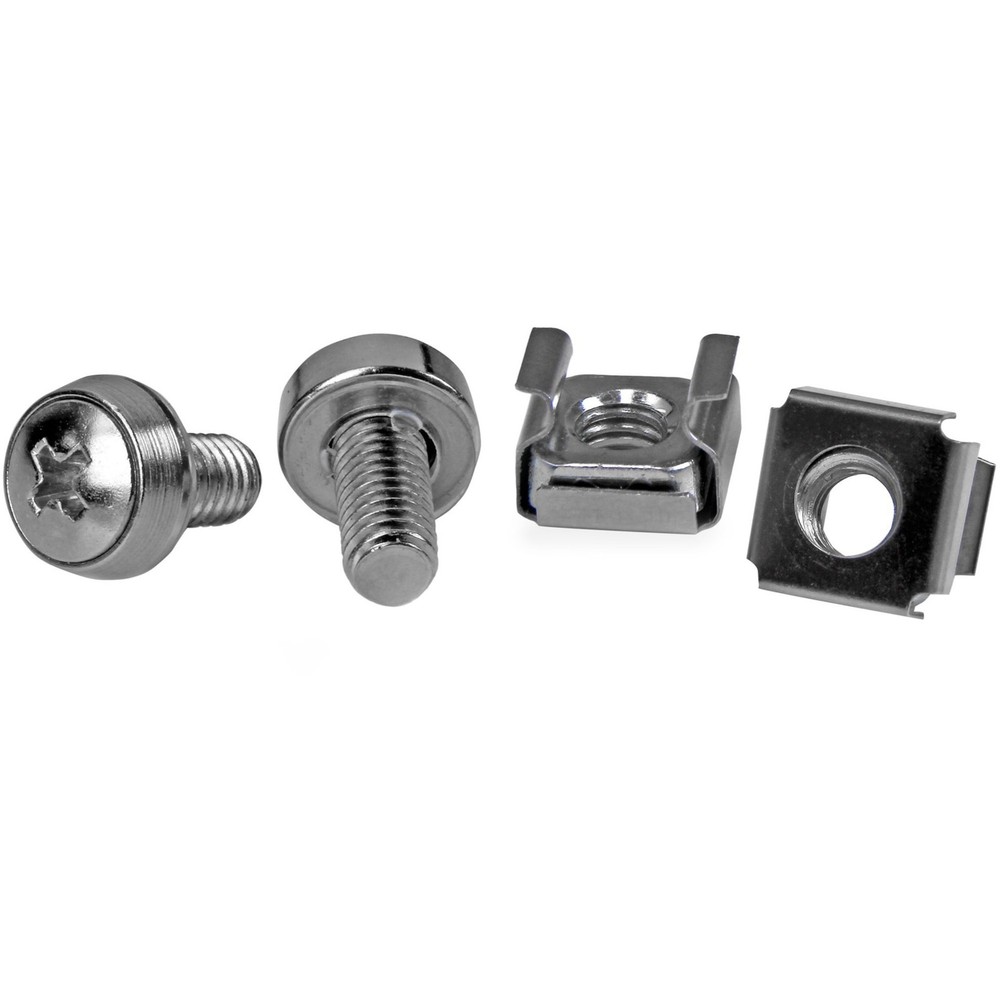 Startech 50 Pkg M6 Mounting Screws And Cage Nuts - 100 / Pack (cabscrewm6)