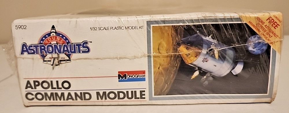 Monogram Young Astronauts Apollo Command Module Kit 5902 torn shrink Dent Box
