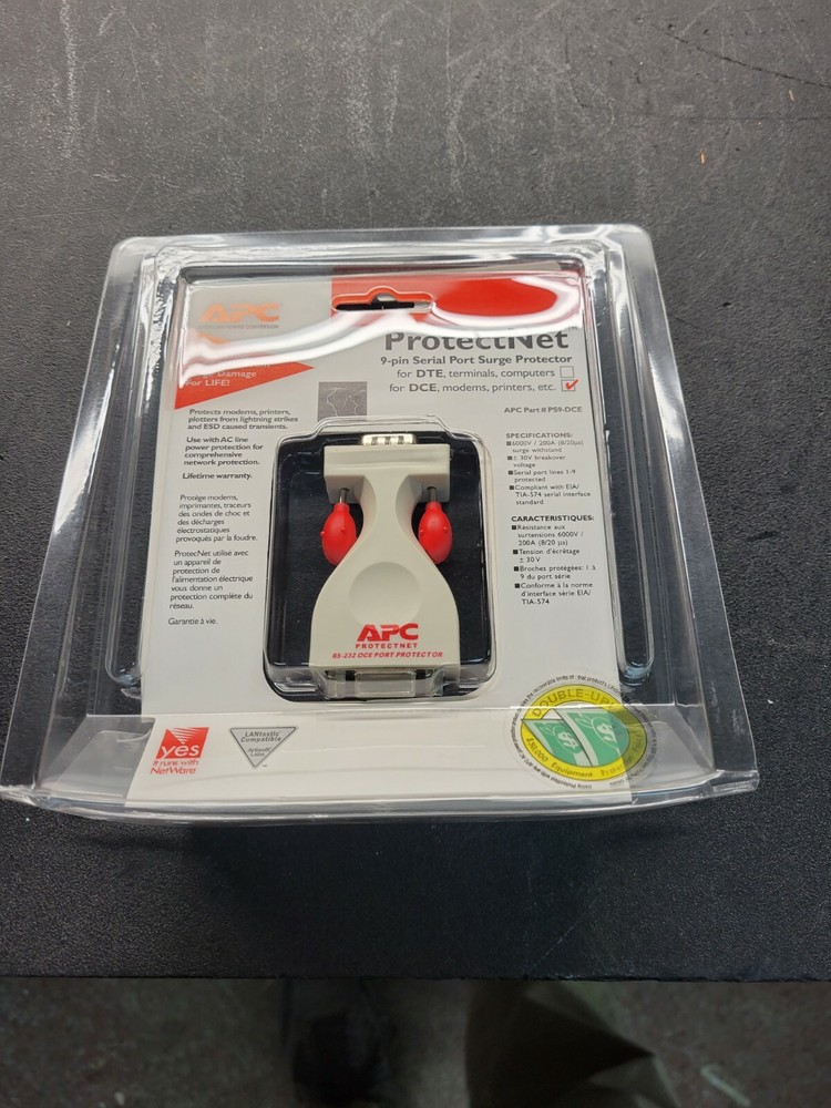 APC PS9-DCE ProtectNet 9 Pin Surge Protector.