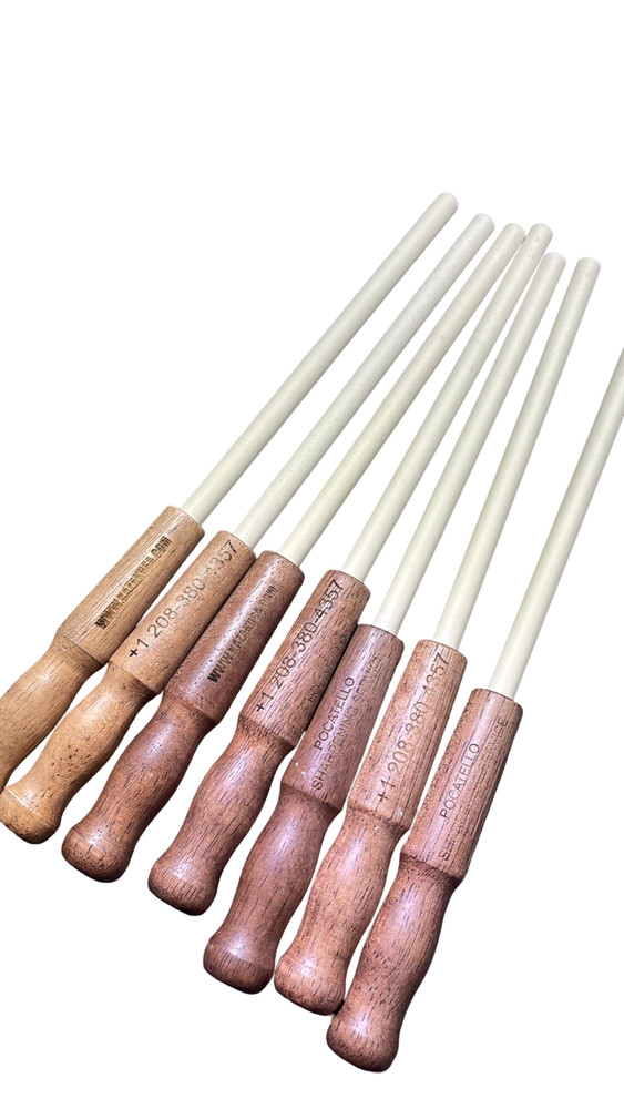 Ceramic 11.5  Sharpening Stick  & Wood Handle