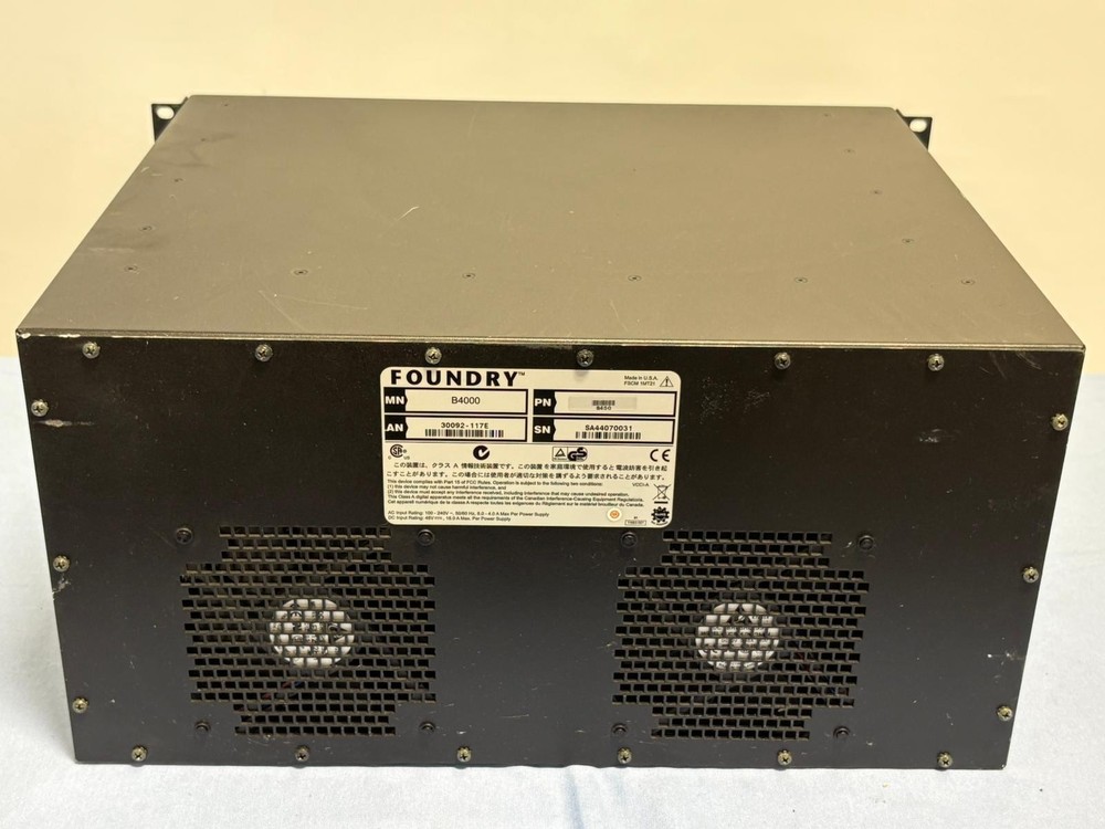 Foundry Networks B4000 Chassis & Modules Serverlron 450 Part S450