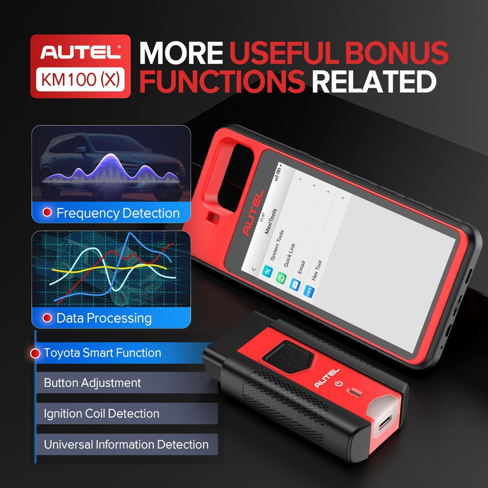Autel MaxiIM KM100X KM100 IMMO Key Programming Diagnostic Scanner Tool Auto VIN