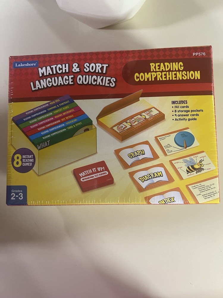 Lakeshore Match & Sort Language Quickies - Gr. 2-3 - Complete Set New