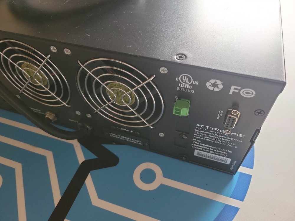 Xtreme Power Conversion Nxrt-2000 2000va 3u UPS w/ Battery Tray +Cables