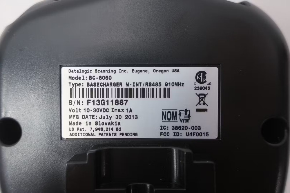 Datalogic BC8060-910 Multi-interface Cradle 10-30v-dc