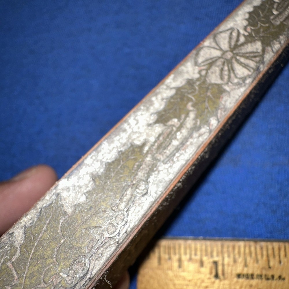 Printing Block ( String of Leaves Leafs ) Border Edge