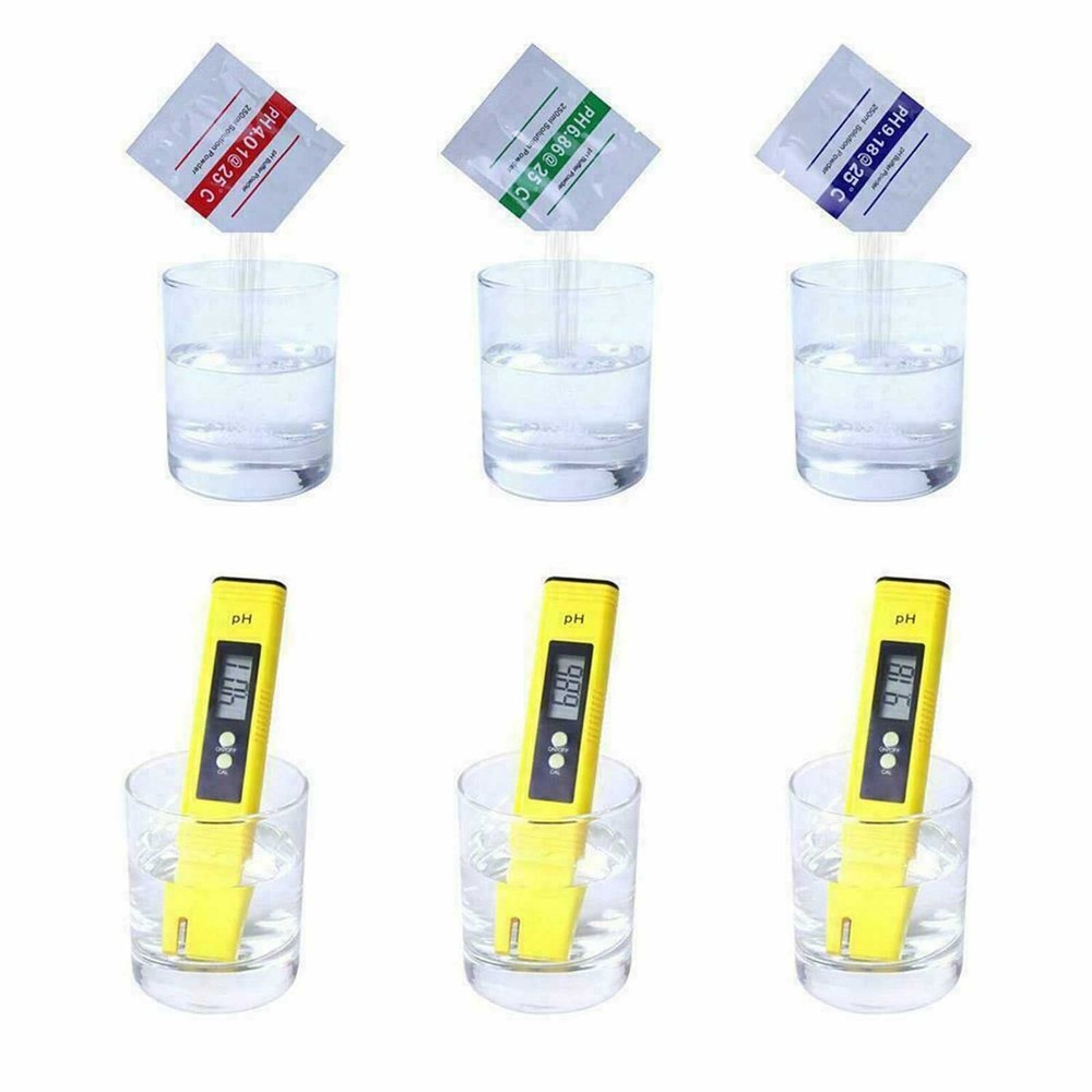 15 Pack pH Buffer Powder Calibration Solution 4.01 6.86 9.18 for Meter Tester 11