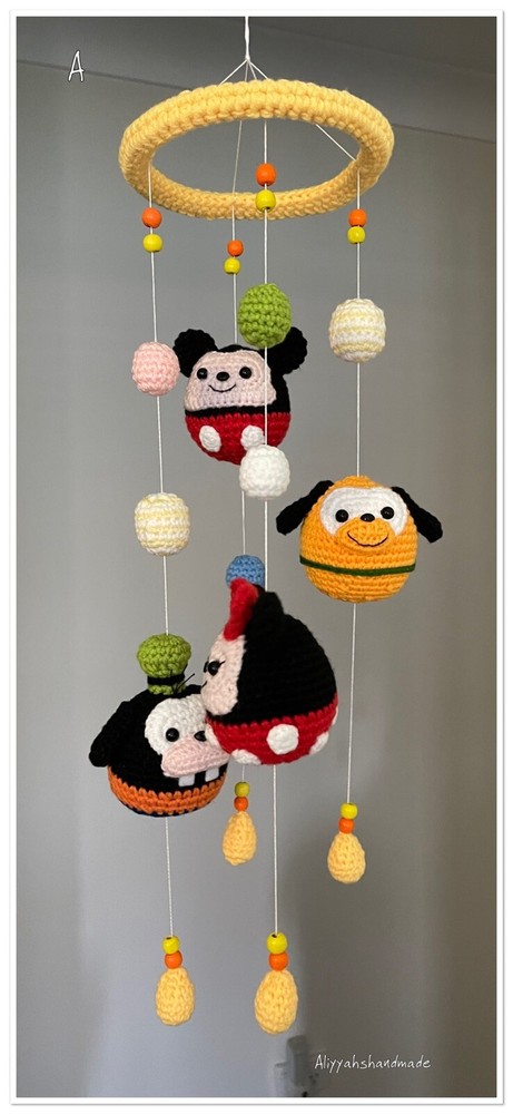 Handmade Crochet Mobile For Home Decor