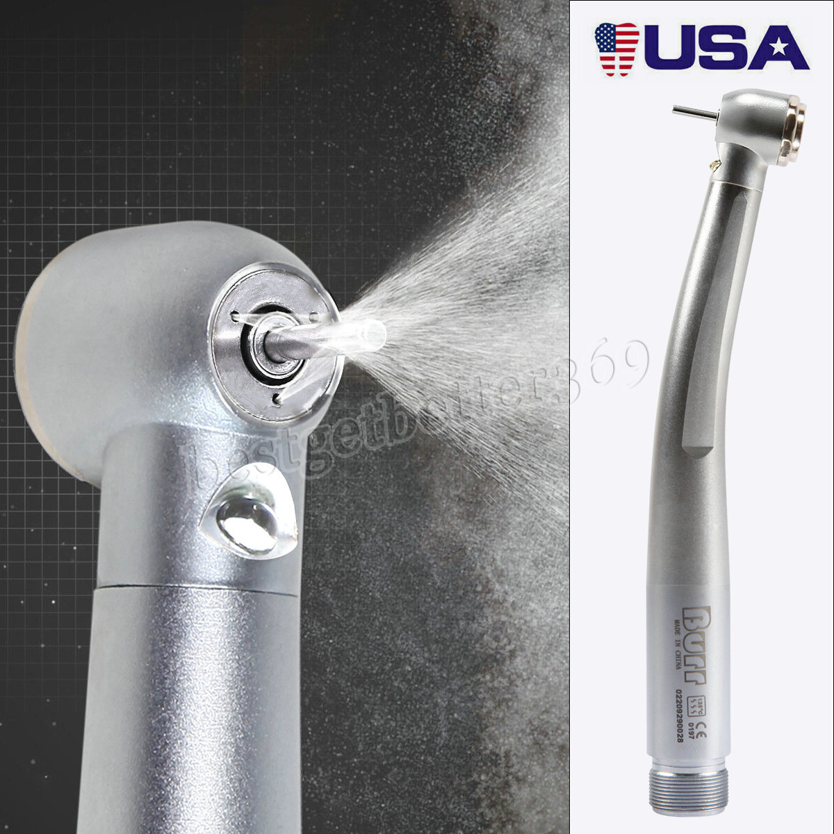 Dental Fiber Optic LED E-generator high speed handpiece 4HOLE/2HOLE NSK Style