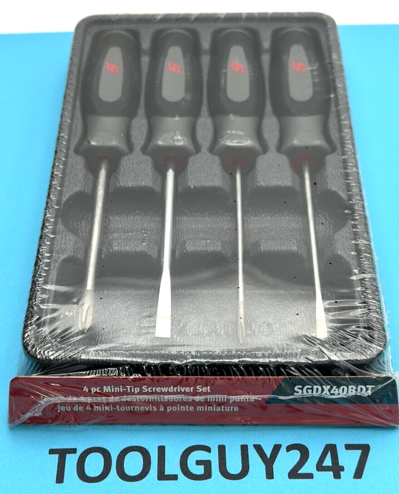 SNAP ON TOOLS SGDX40B DT 4 pc DK TITANIUM Mini Tip Combination Screwdriver Set
