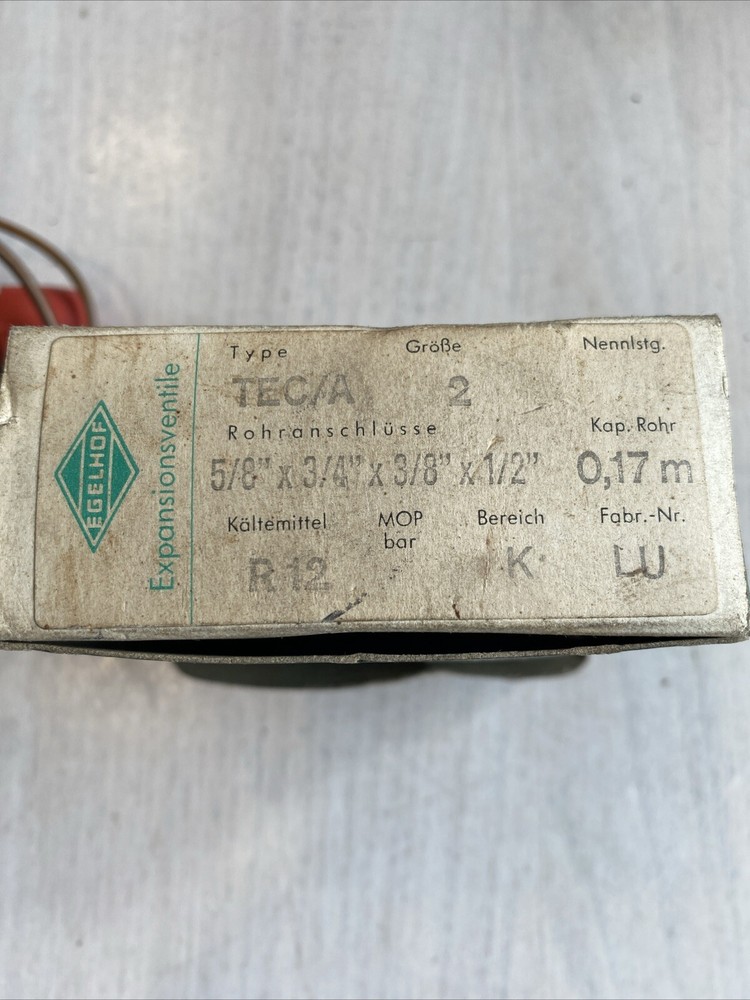 EGELHOF EXPANSION VALVE. R-12