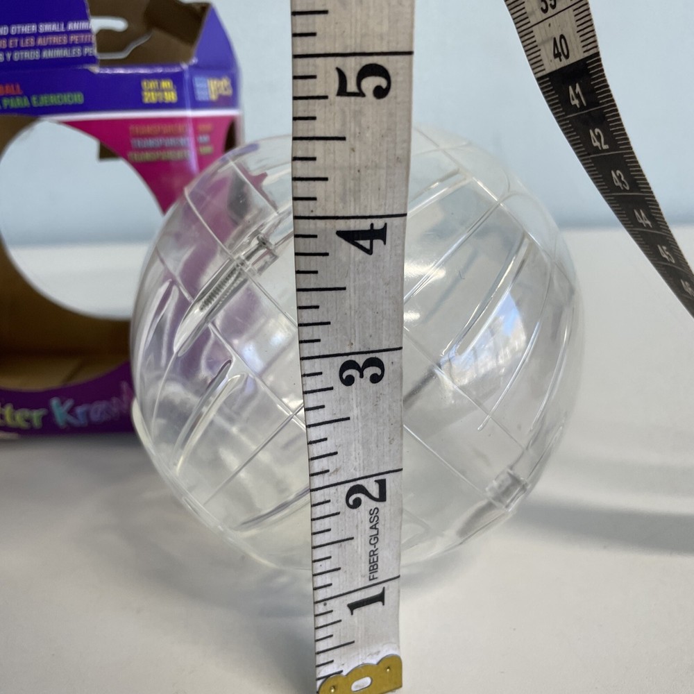 Lee's Kritter Krawler Mini Exercise Ball 5" Clear Open/Return