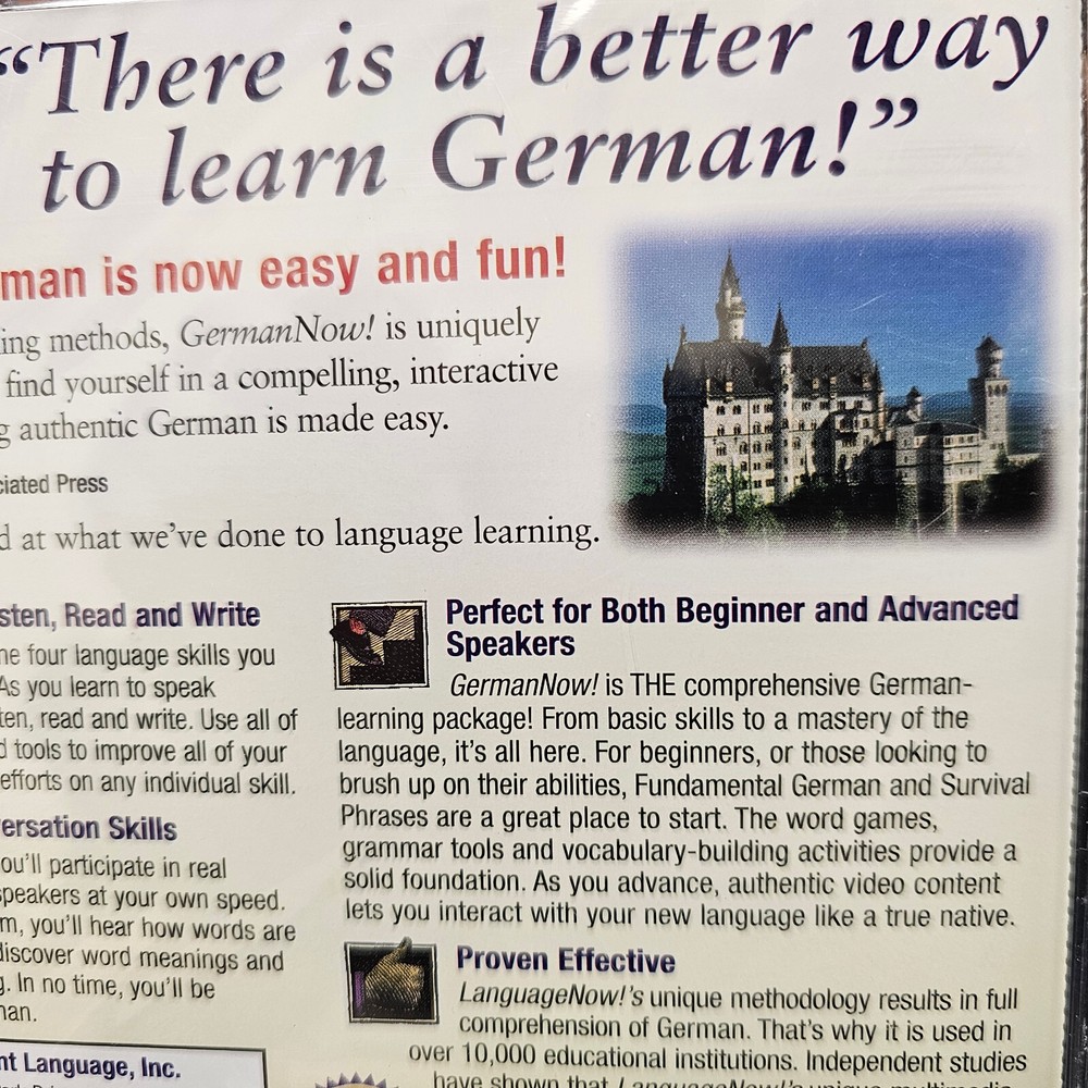 Learn German Now! Version 8 Master program Transparent Language SEALED! win mac