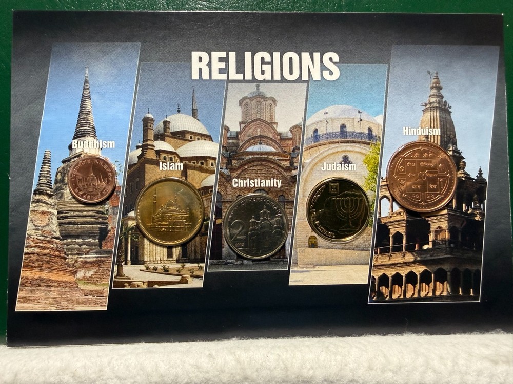 The five - five coins, one topic - Religions