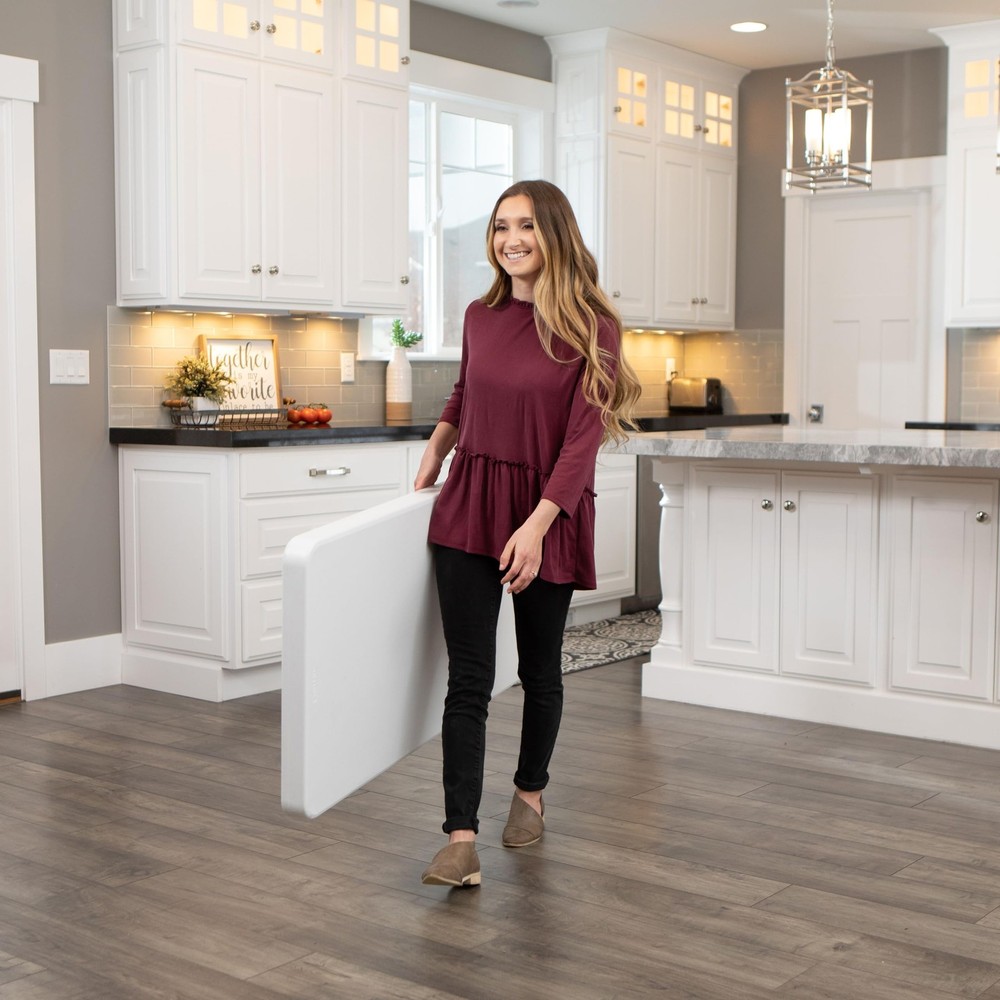 Commercial Height Adjustable Folding Utility Table, 4-Foot