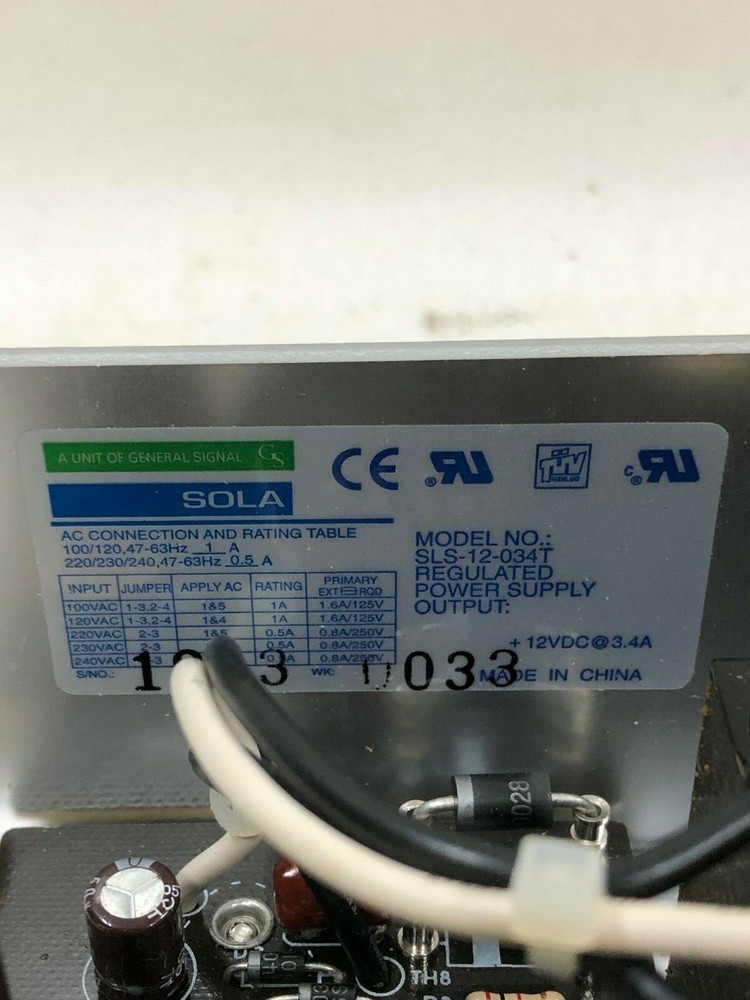 Sola SLA-12-034T Regulated Power Supply