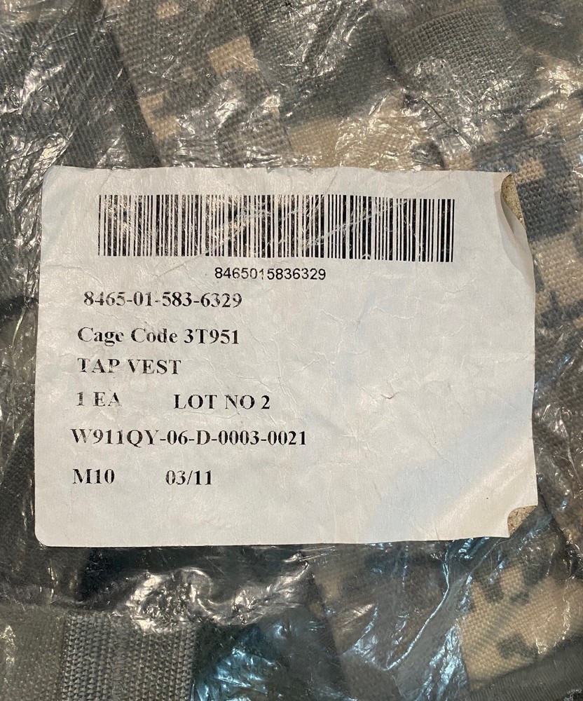 USGI TACTICAL ASSAULT PANEL (TAP) CHEST RIG Complete