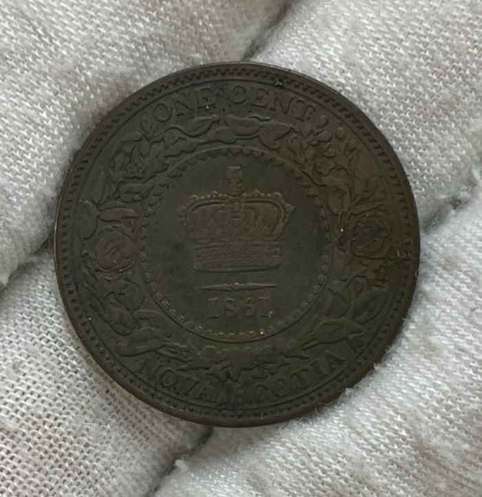 1861 Nova Scotia One Cent Coin