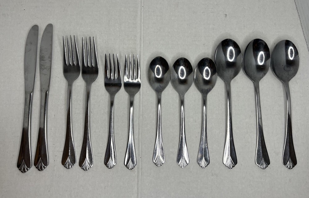 Farberware BAYPORT Stainless Flatware Serving Spoons Forks Knives Replacements