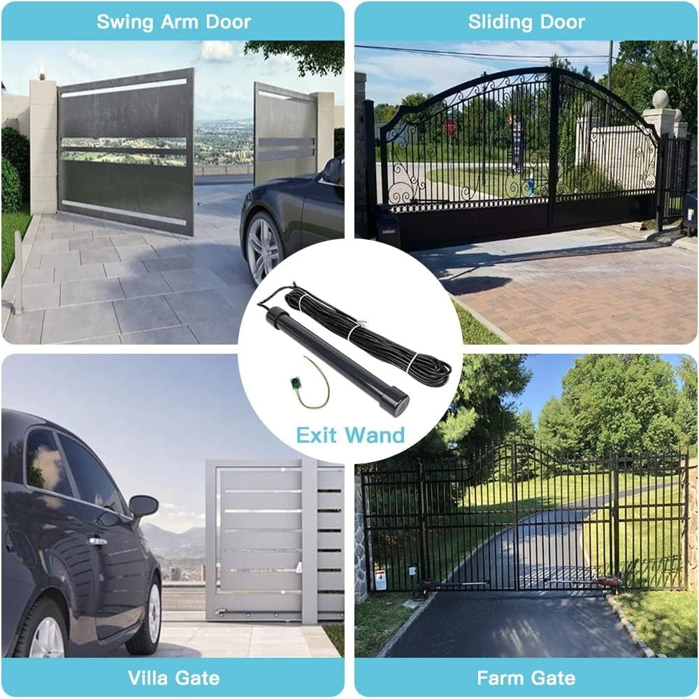Gate Opener Exit Wand - Automatic Driveway Car Detector, Easy Install