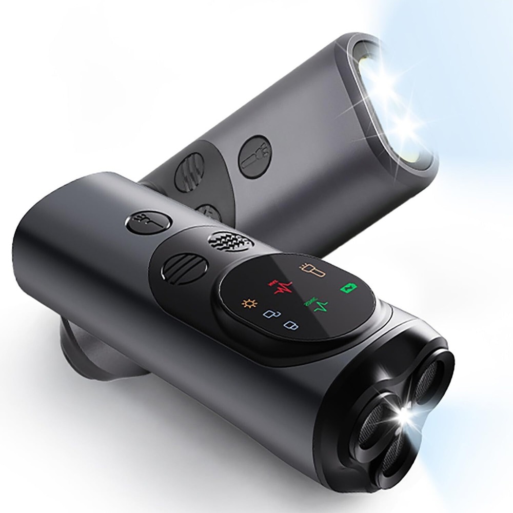 Ultrasonic Dog Bark Control Device | Rechargeable Trainer w/ Flashlight | Safe