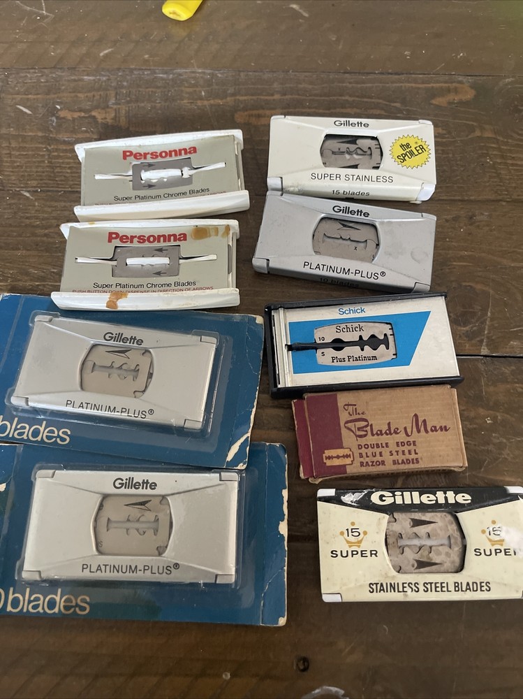 Vintage Lot  Razor Blades Assortment, Variety Pack