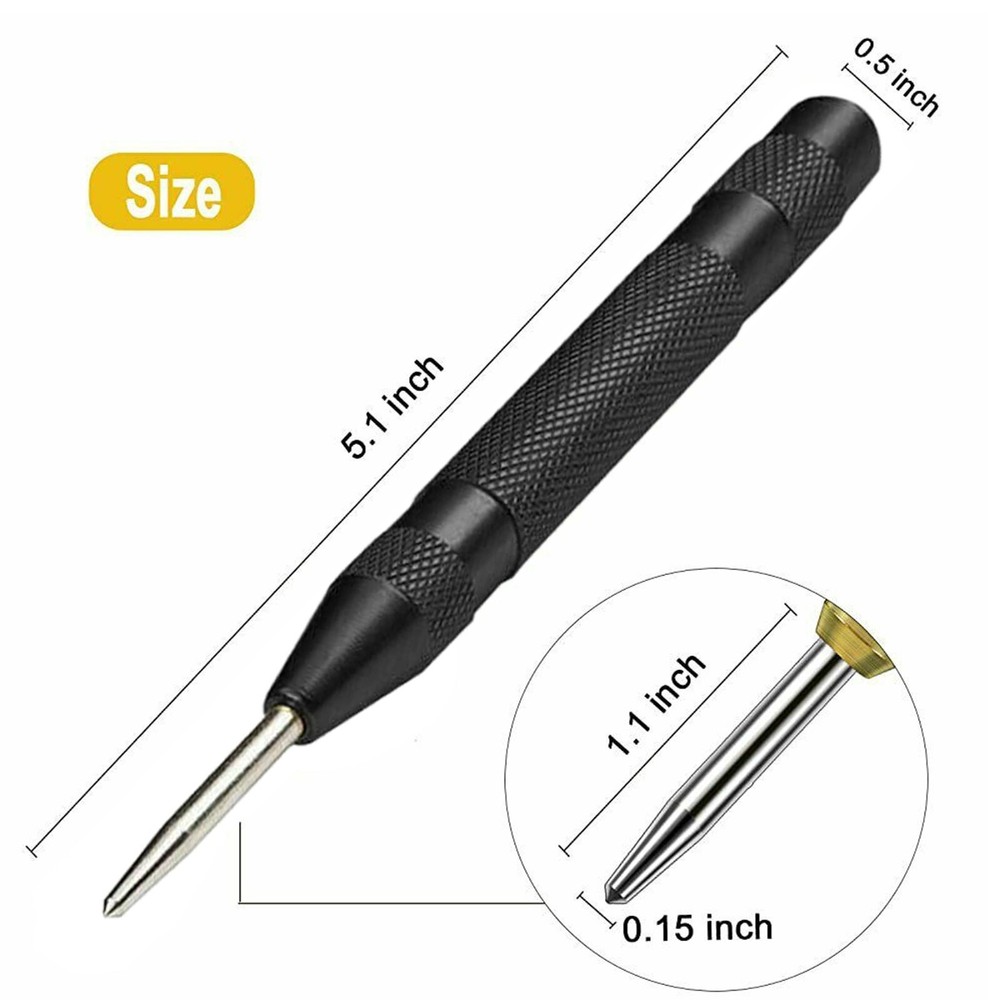 Super Strong Automatic Centre Punch Adjustable Spring Loaded Metal Drill TooL