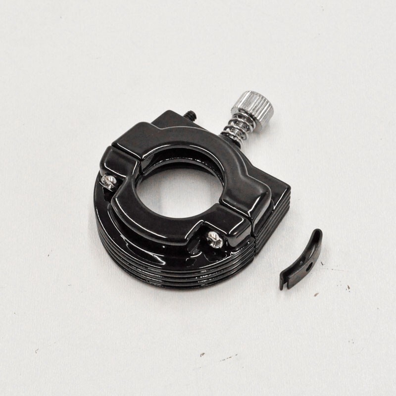 Black Single Cable Throttle Clamp, 1” Handlebars for most 1974-1980 Harley model