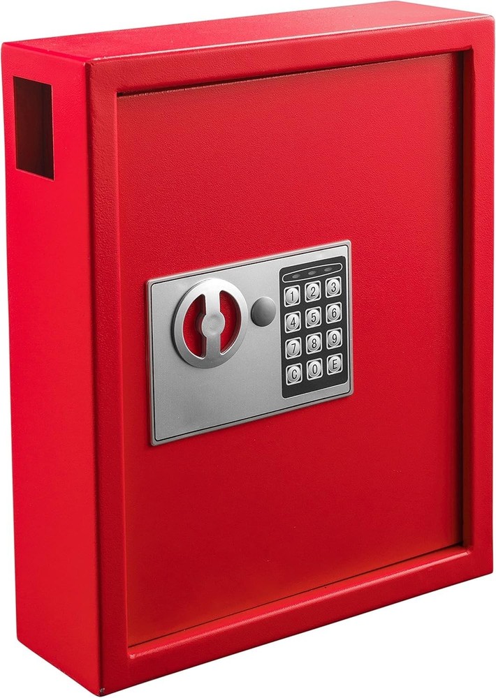 Key Holder Wall Mount - 40-keys Lock Box with Code, Key Cabinet Wall Mount, V...