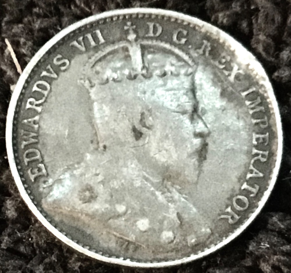 1903 H Canada 5 Cents .925 Silver, KM #13