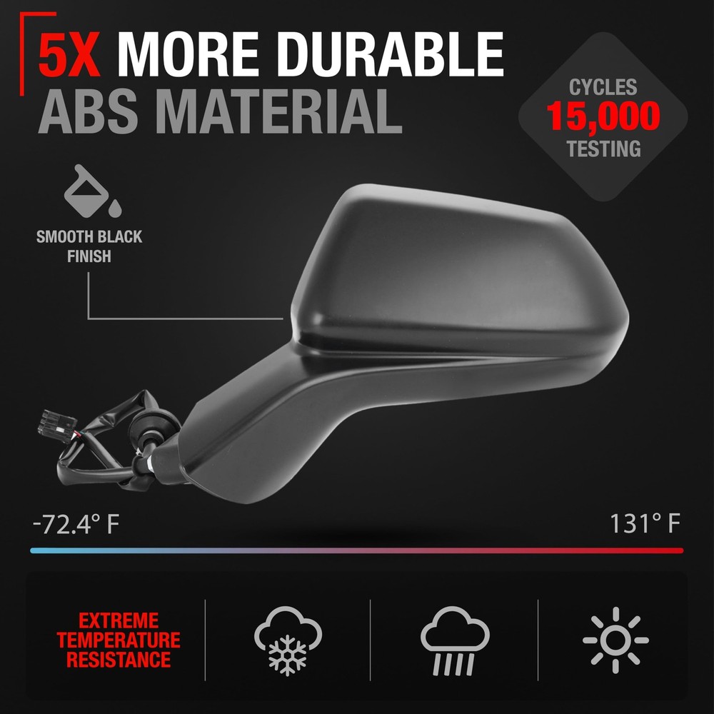 Chevrolet Camaro Driver Side Mirror Replacement - Powered Adjustment, Non-Fol...