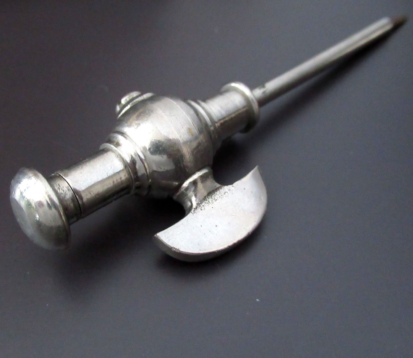 Antique Victorian Half Axe Champagne Bottle Needle Tap Regulator Steel Faucet