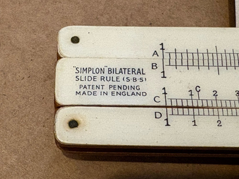 Vintage mcl simplon slide rule