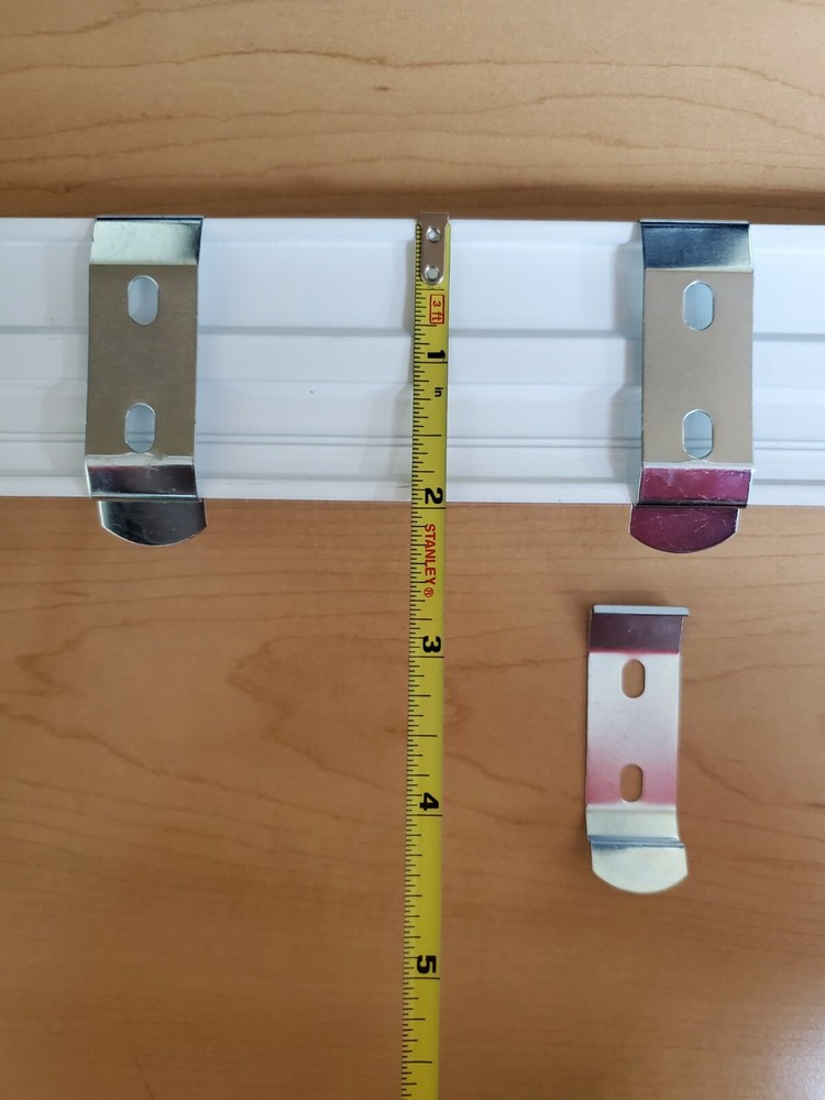 VERTICAL  BLIND 2 in C CLIP CEILING  MOUNT INSTALLATION BRACKETS