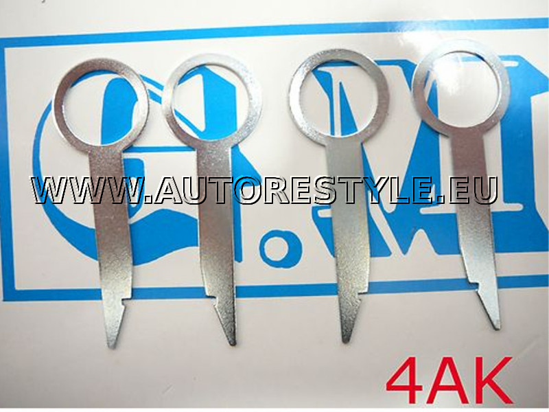4 Keys Quick Release Audi RNS-E Concert 3 Removable After Suction