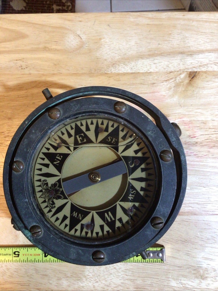 Antique Star Compass Brass