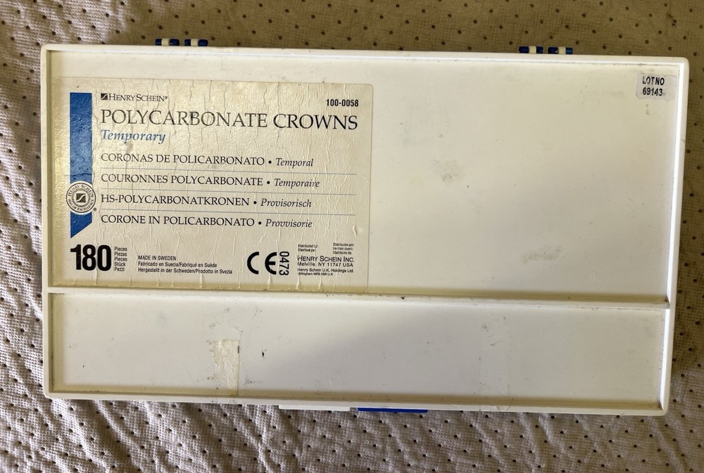 Polycarbonate Dental Crown Temps