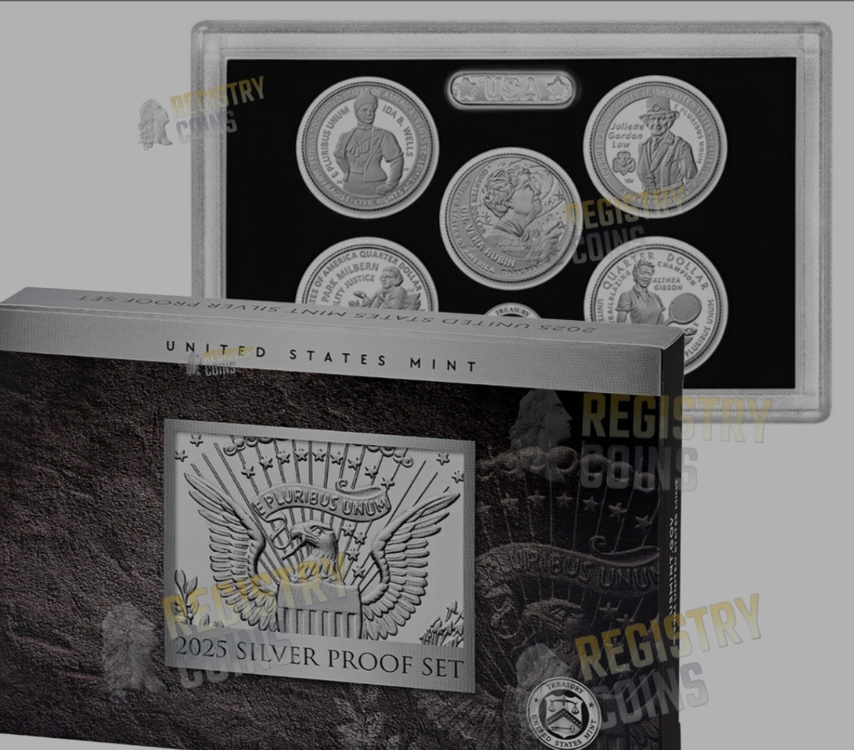 2025 S  Silver Proof Set U.S. Mint  OGP COA 25c" All 5 American Women Quarters %