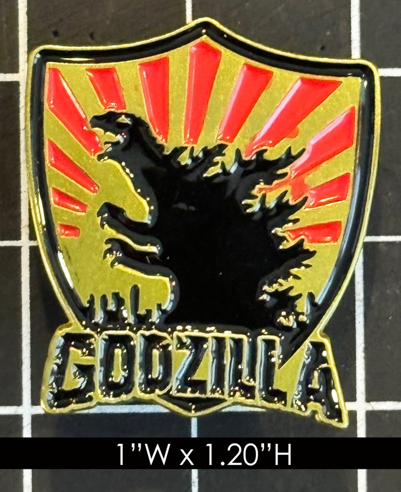 Godzilla Shield Enamel Pin